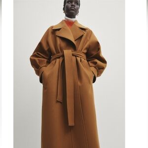 COPY - Belted Wool Coat Massimo Dutti Studio